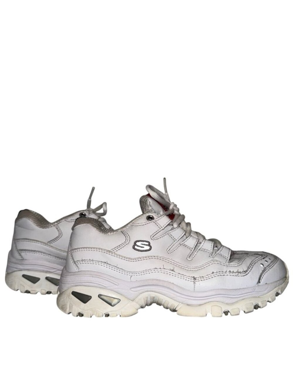 Skechers Y2K Sport Energy Sneakers 6.5 Minimalist Chunky All-White Cheer 90s